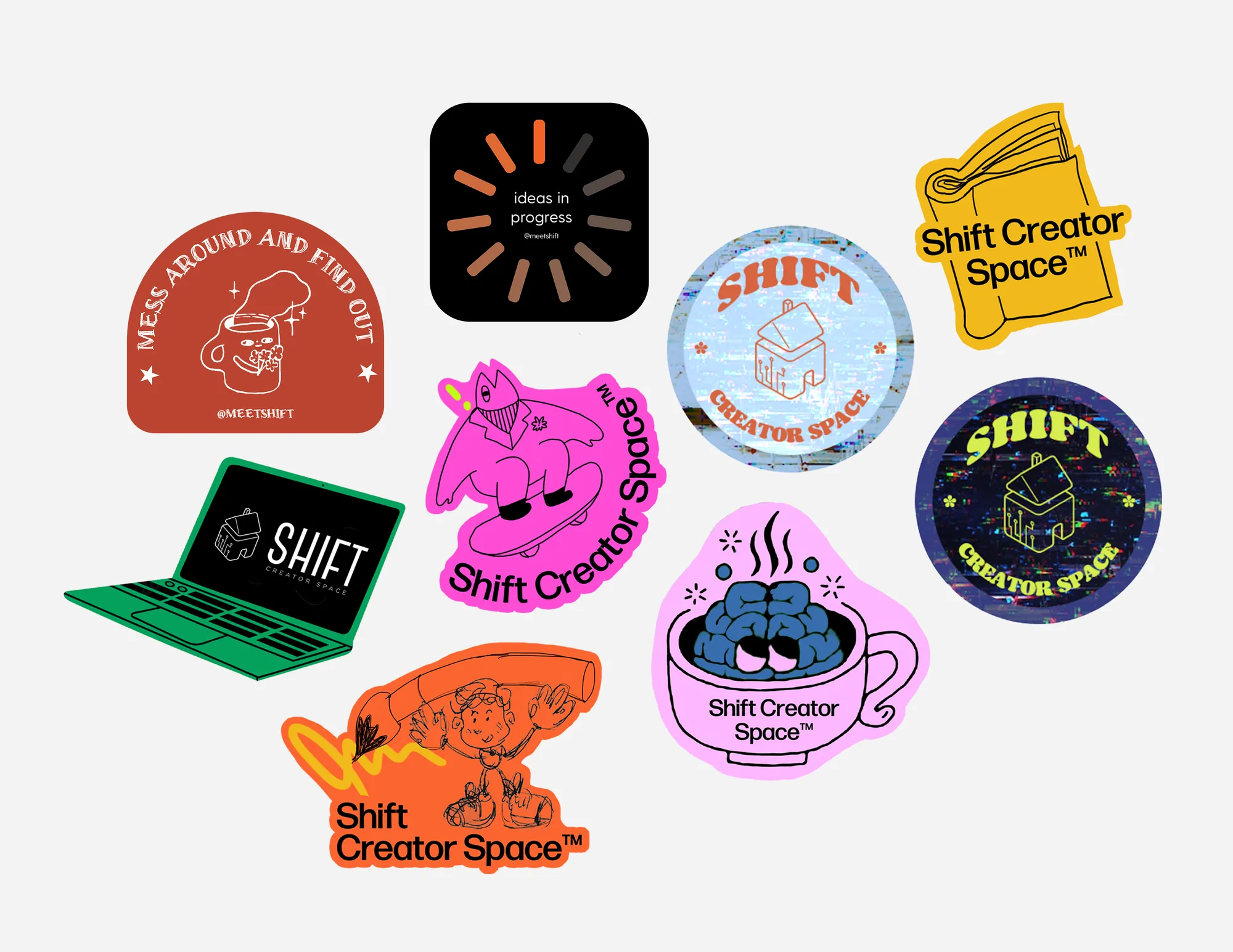 Shift sticker sheet